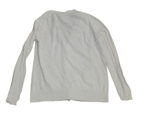 Madewell Women's Graduate white cardigan size L preppy academia casual office - Picture 3 of 8